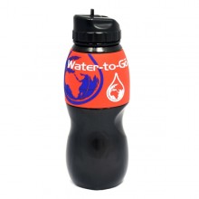 Láhev Water to go 75 cl black-red